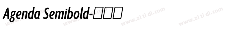 Agenda Semibold字体转换